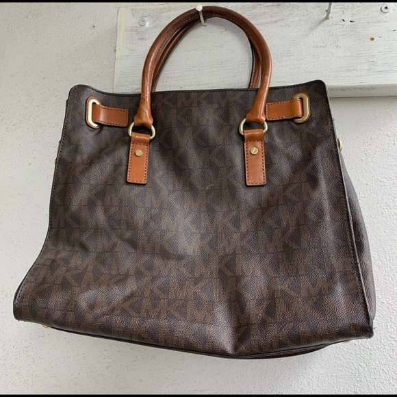 100% Authentic Michael Kors brown Hamilton bag - Picture 3 of 11